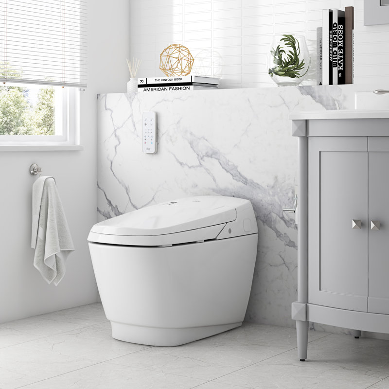 OVE Decors Vovo Smart White Tankless Toilet Wayfair.ca